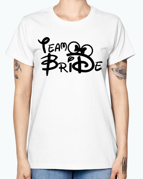Team Bride- Bridal and Wedding- Missy T-Shirt