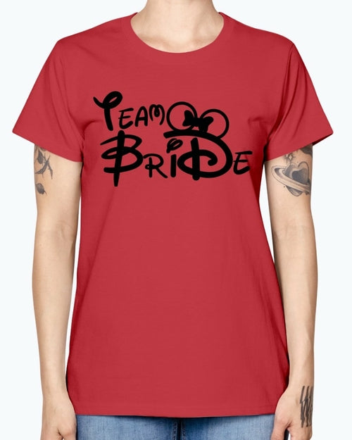 Team Bride- Bridal and Wedding- Missy T-Shirt