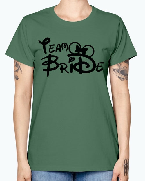 Team Bride- Bridal and Wedding- Missy T-Shirt
