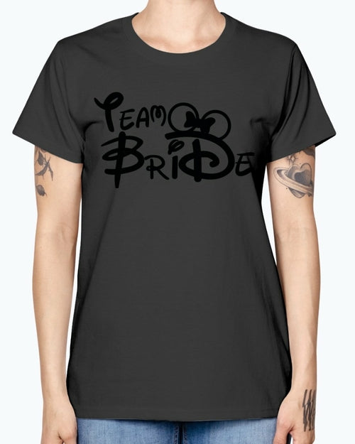 Team Bride- Bridal and Wedding- Missy T-Shirt