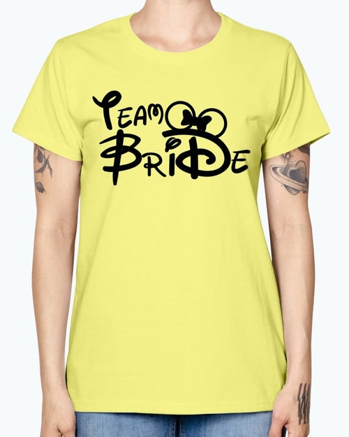 Team Bride- Bridal and Wedding- Missy T-Shirt