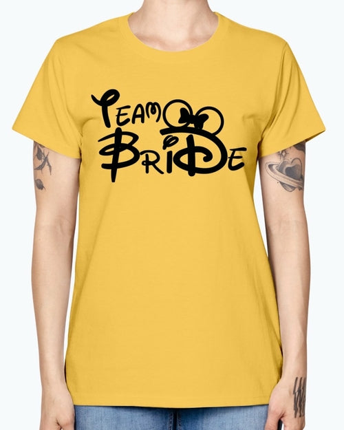 Team Bride- Bridal and Wedding- Missy T-Shirt