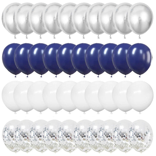 40pcs 12inch Rose Gold Mixed Confetti Latex Balloons Backdrop Birthday