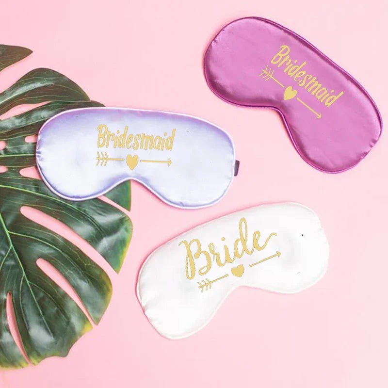 Team Bride tribe Sleep Mask Bridesmaid Proposal Gift Bachelorette hen
