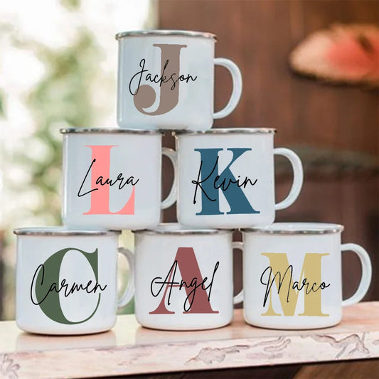 Personalized Mug Initial with Name Coffee Cup Bachelorette Party Best