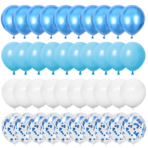 40pcs 12inch Rose Gold Mixed Confetti Latex Balloons Backdrop Birthday