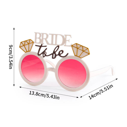 Pearl Bride to be Sunglasses Bachelorette Party Heart Glasses bridal