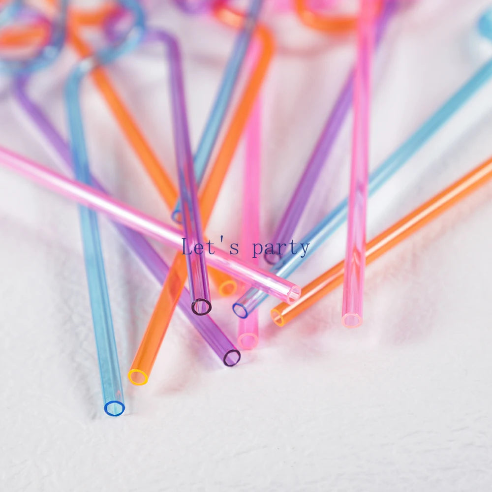 10Pcs Funny Penis Drinking Straws Bachelorette Hen Party Bridal Shower