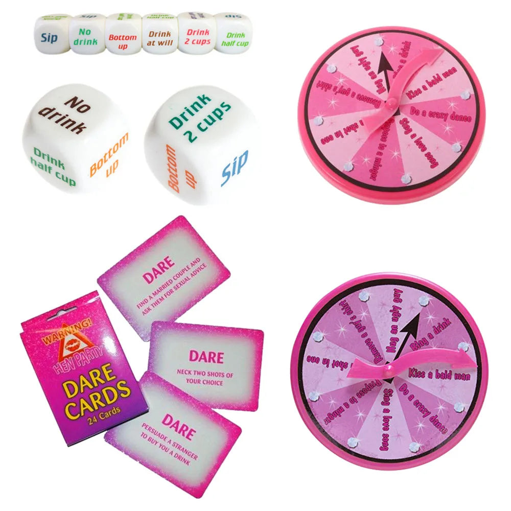 Bachelorette Party Entertaining Card Game Drinking Dice Adults Men