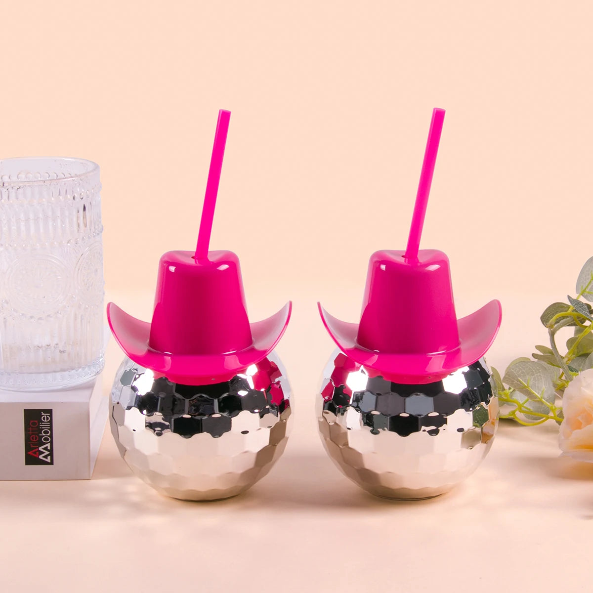 Disco Ball Cup With Straw Cocktail Drink Cup Bachelorette Hen Party