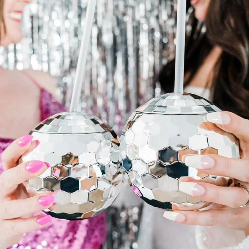 Disco Ball Cup With Straw Cocktail Drink Cup Bachelorette Hen Party