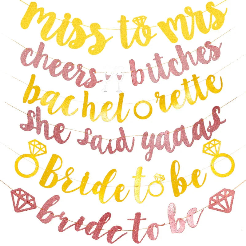 Wedding Bride To Be Decoration Hen Bachelorette Party Decoration