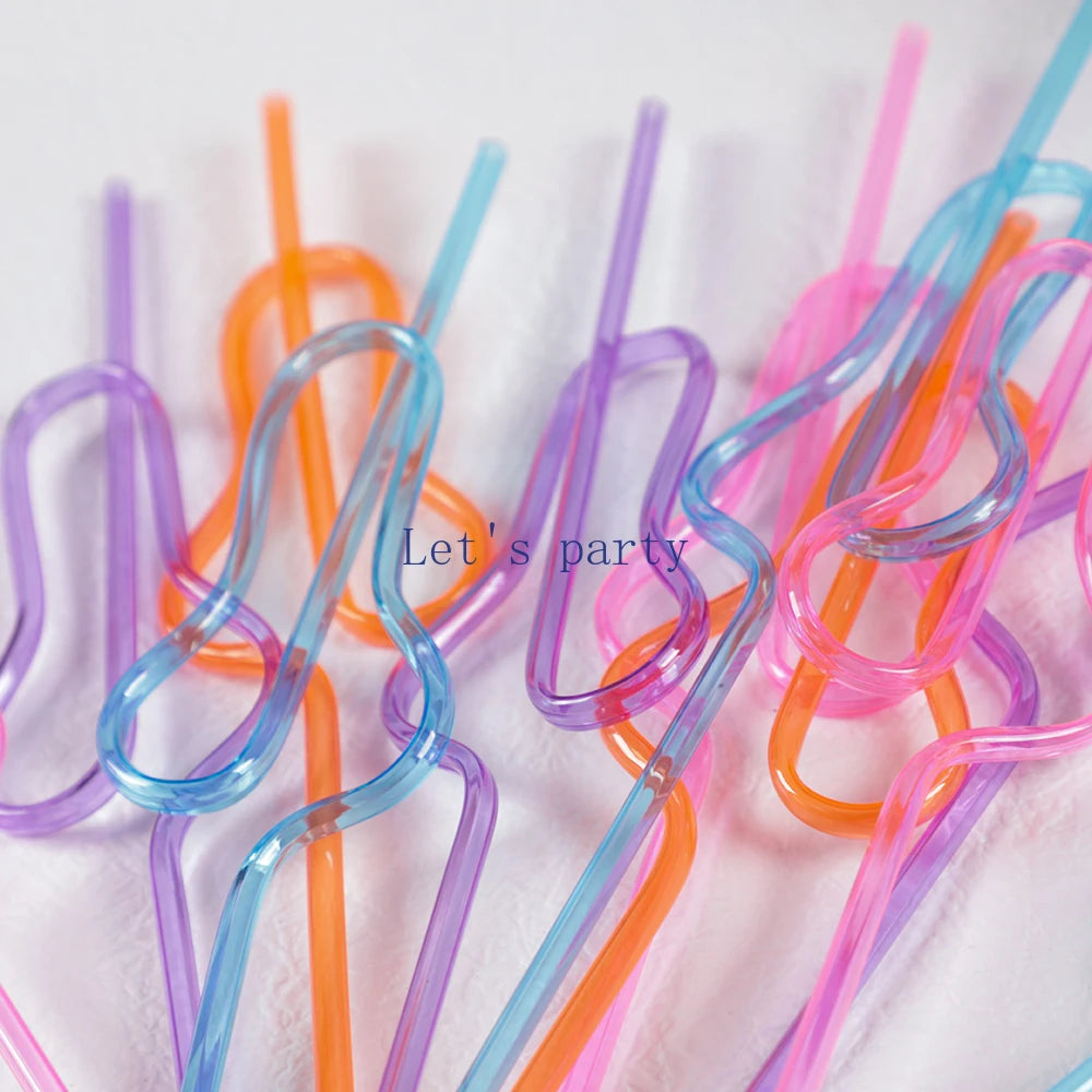 10Pcs Funny Penis Drinking Straws Bachelorette Hen Party Bridal Shower