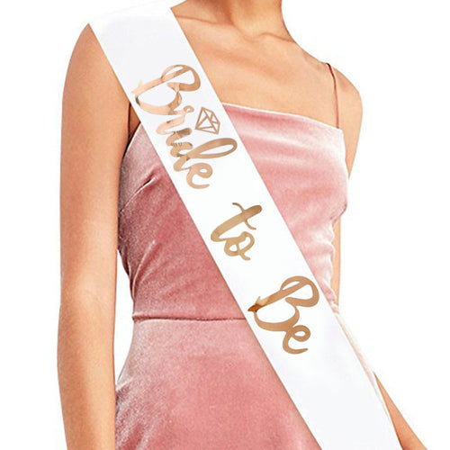 Wedding Decoration Bridal Shower Veil Team Bride To Be Satin Sash