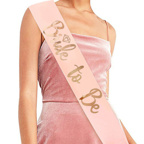 Wedding Decoration Bridal Shower Veil Team Bride To Be Satin Sash